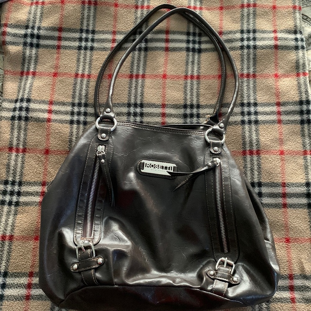 Brown/Silver Vintage Rosetti Shoulder Bag